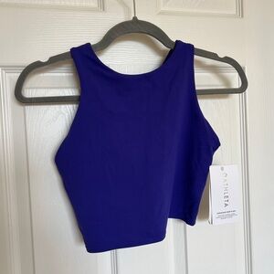 NWT Athleta Conscious Crop Bra - XS D-DD - noble blue